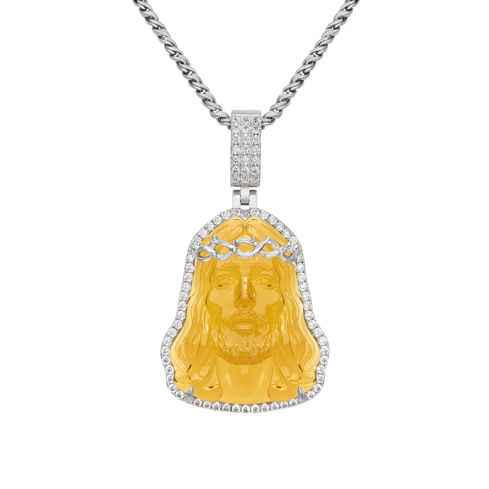 Arcenciel Gospel Jesus Pendant - Mustard Yellow