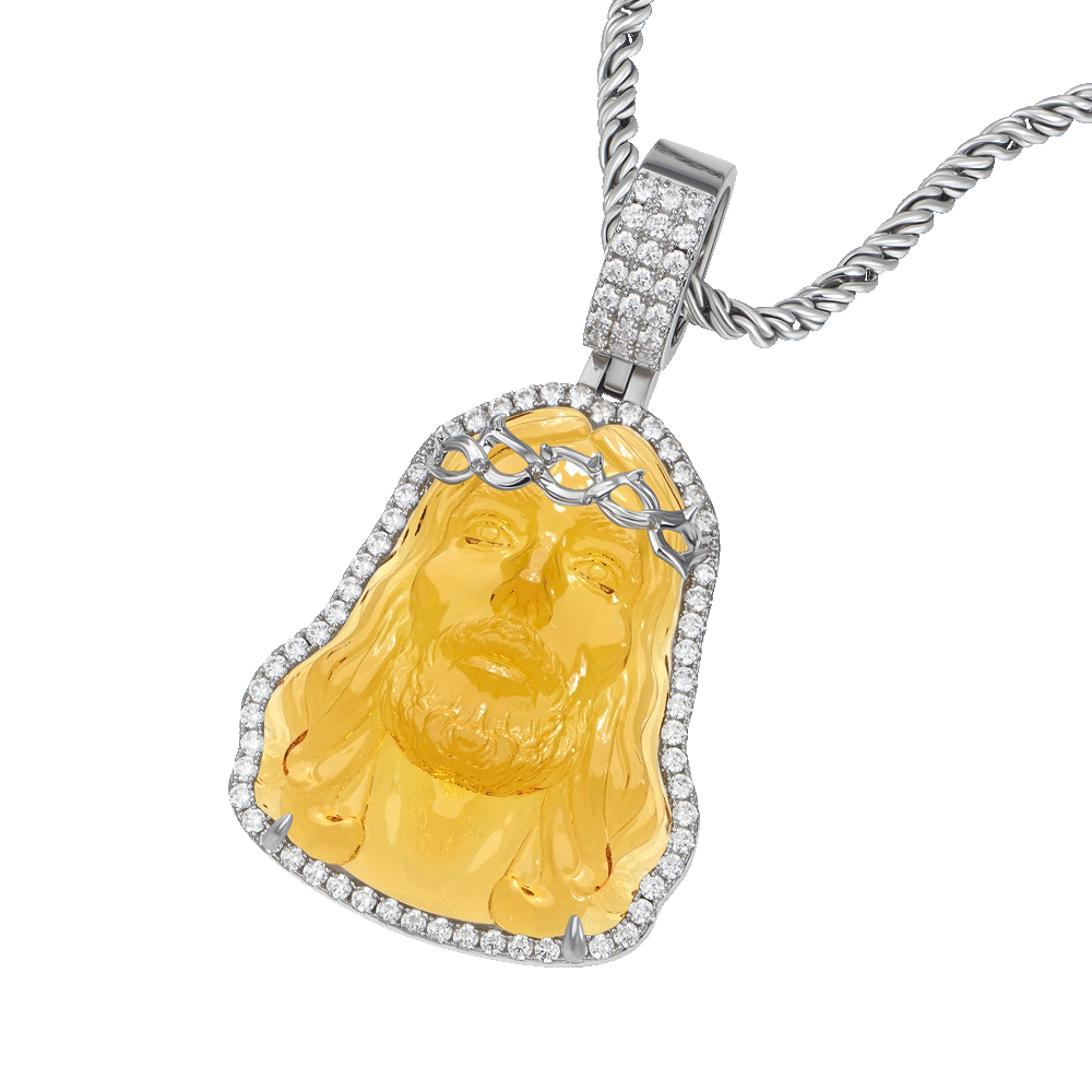 Arcenciel Gospel Jesus Pendant - Mustard Yellow