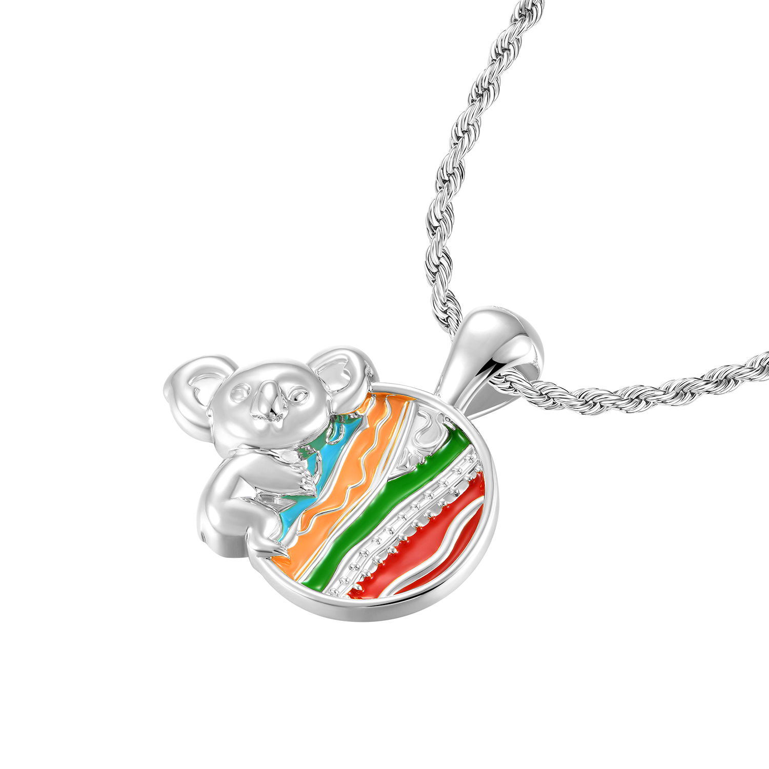 APORRO X COOGI Enamel Sweater Stripes Koala Pendant