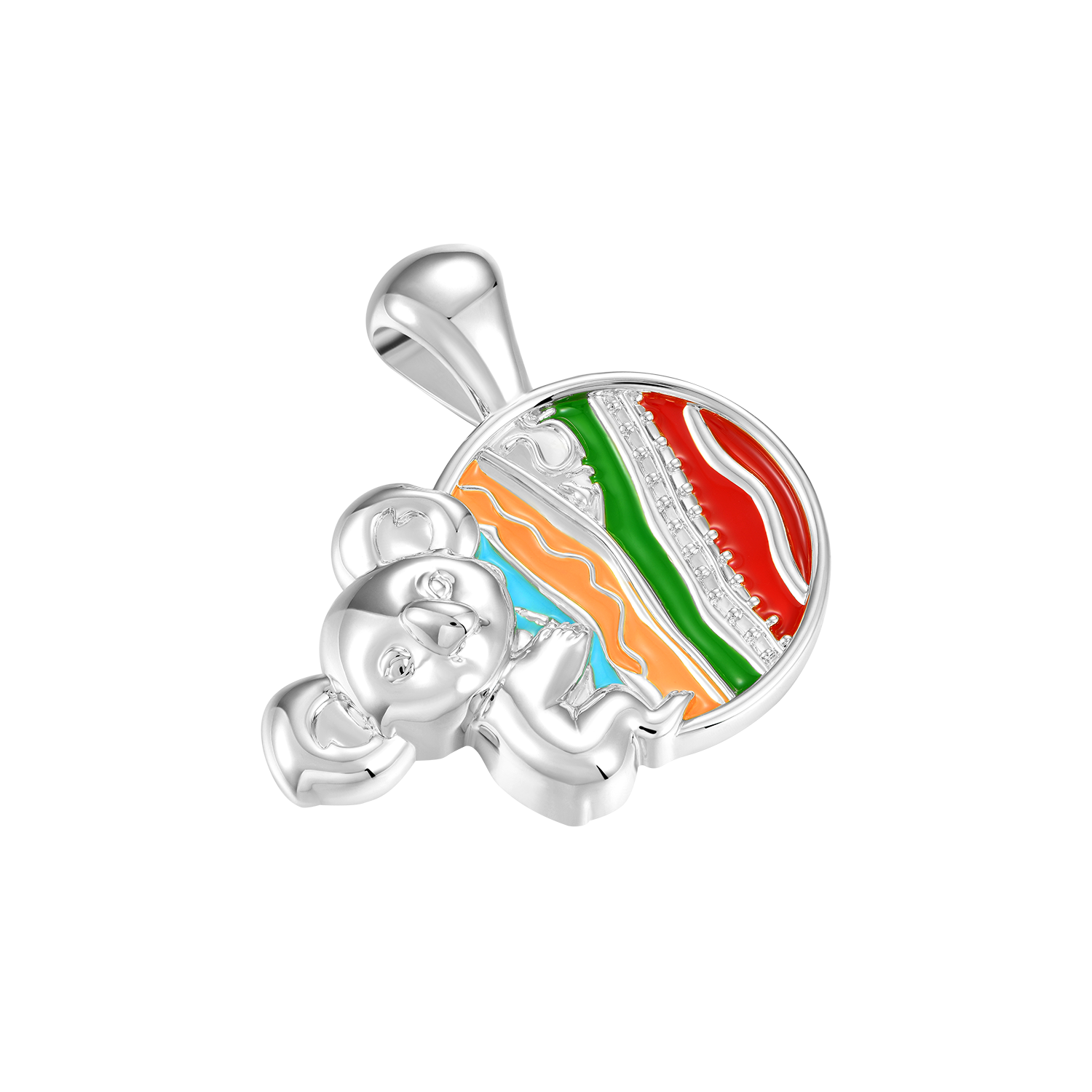 APORRO X COOGI Enamel Sweater Stripes Koala Pendant