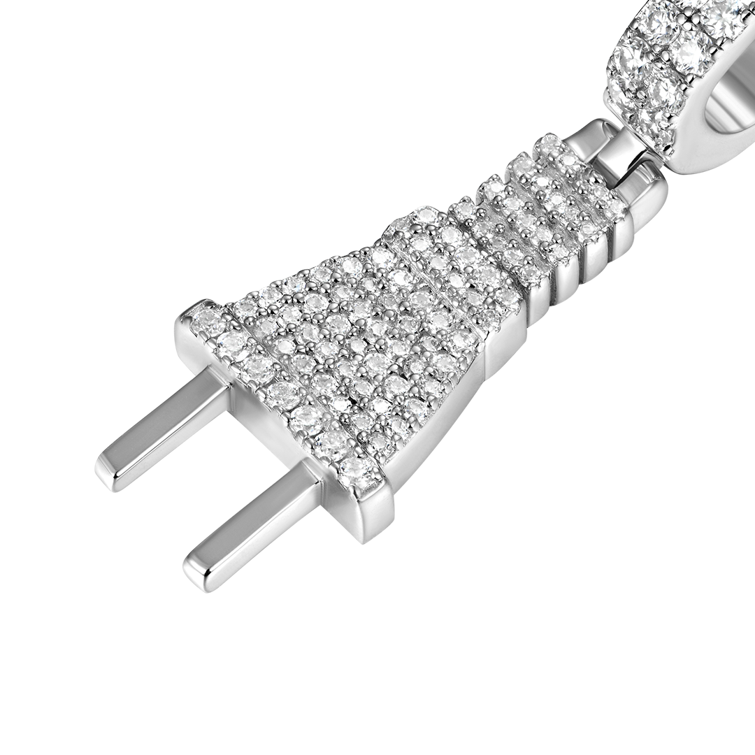 Moissanite Plug Pendant