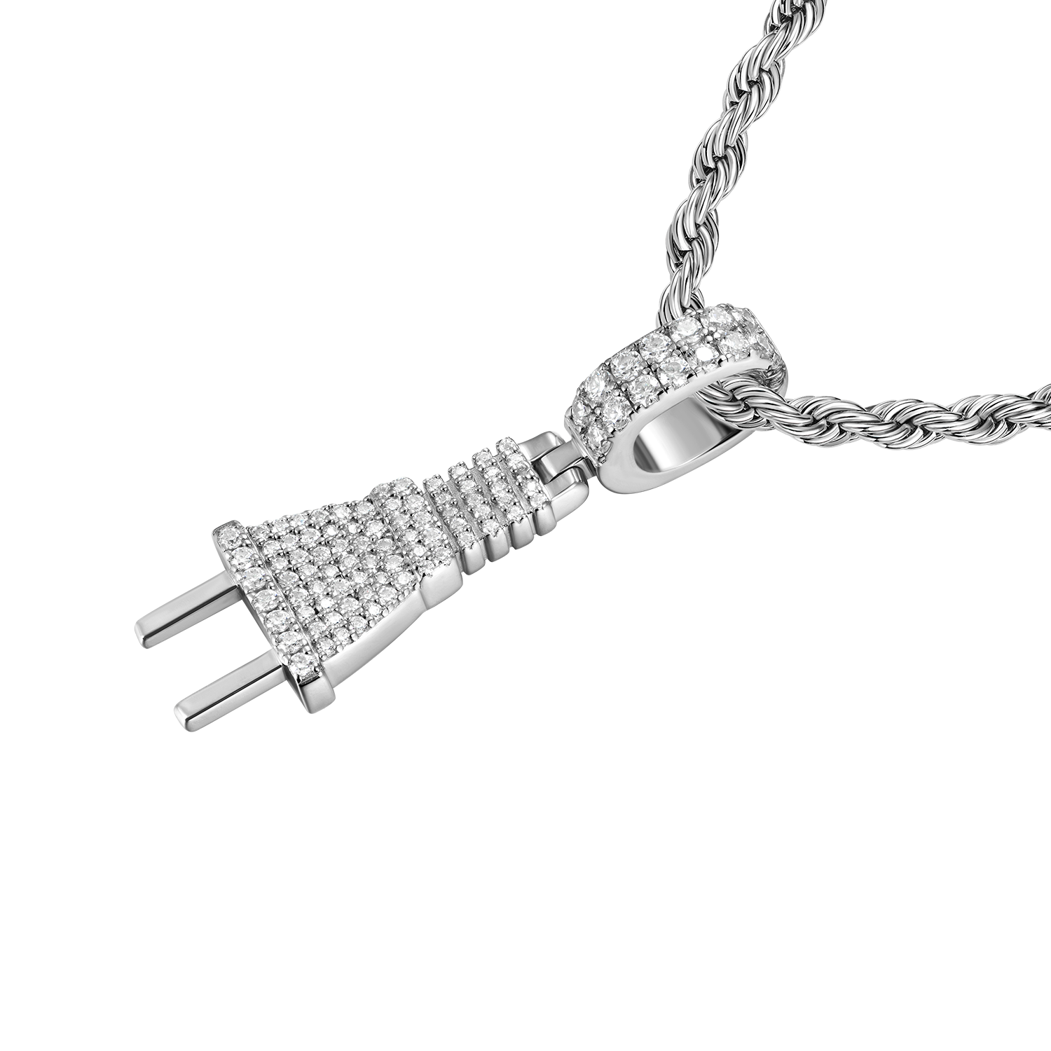 Moissanite Plug Pendant
