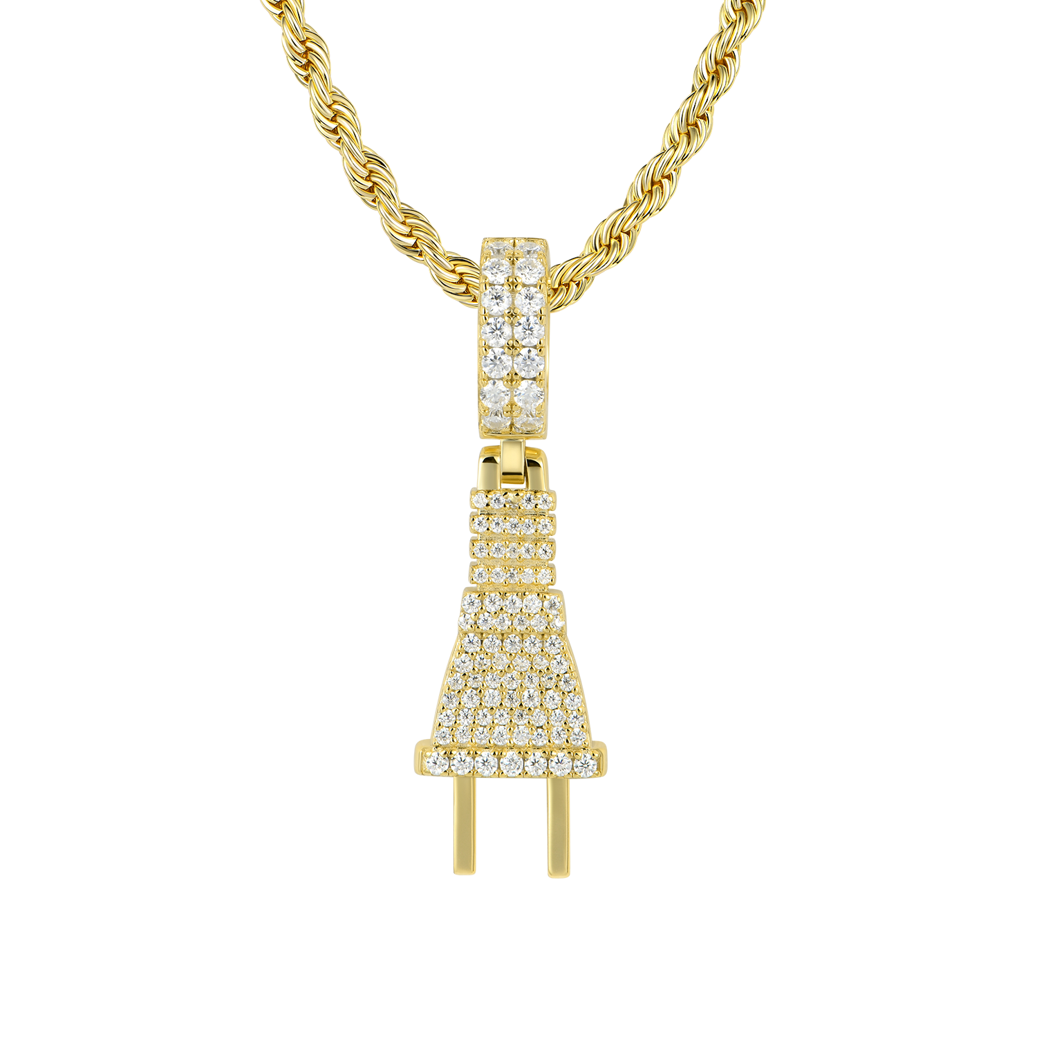 Moissanite Plug Pendant