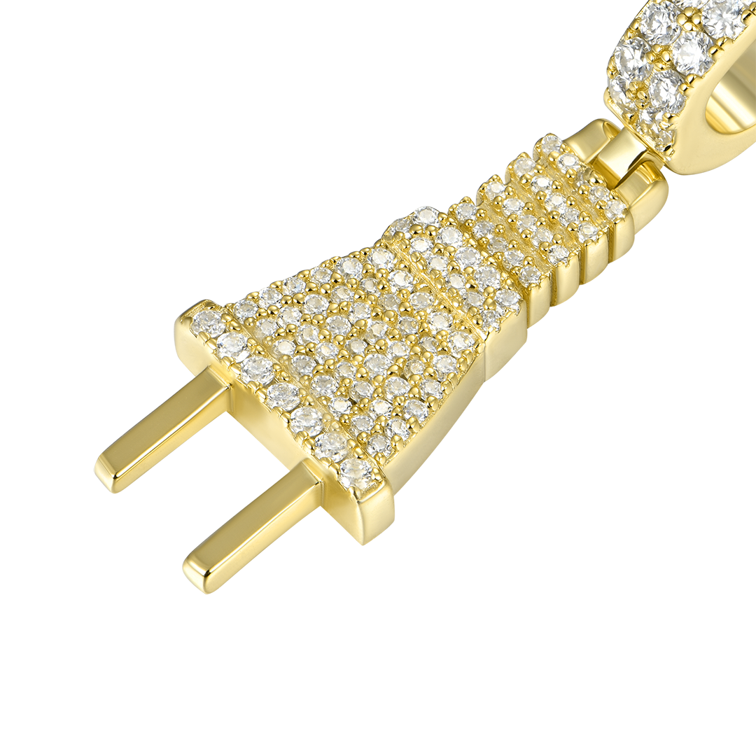 Moissanite Plug Pendant