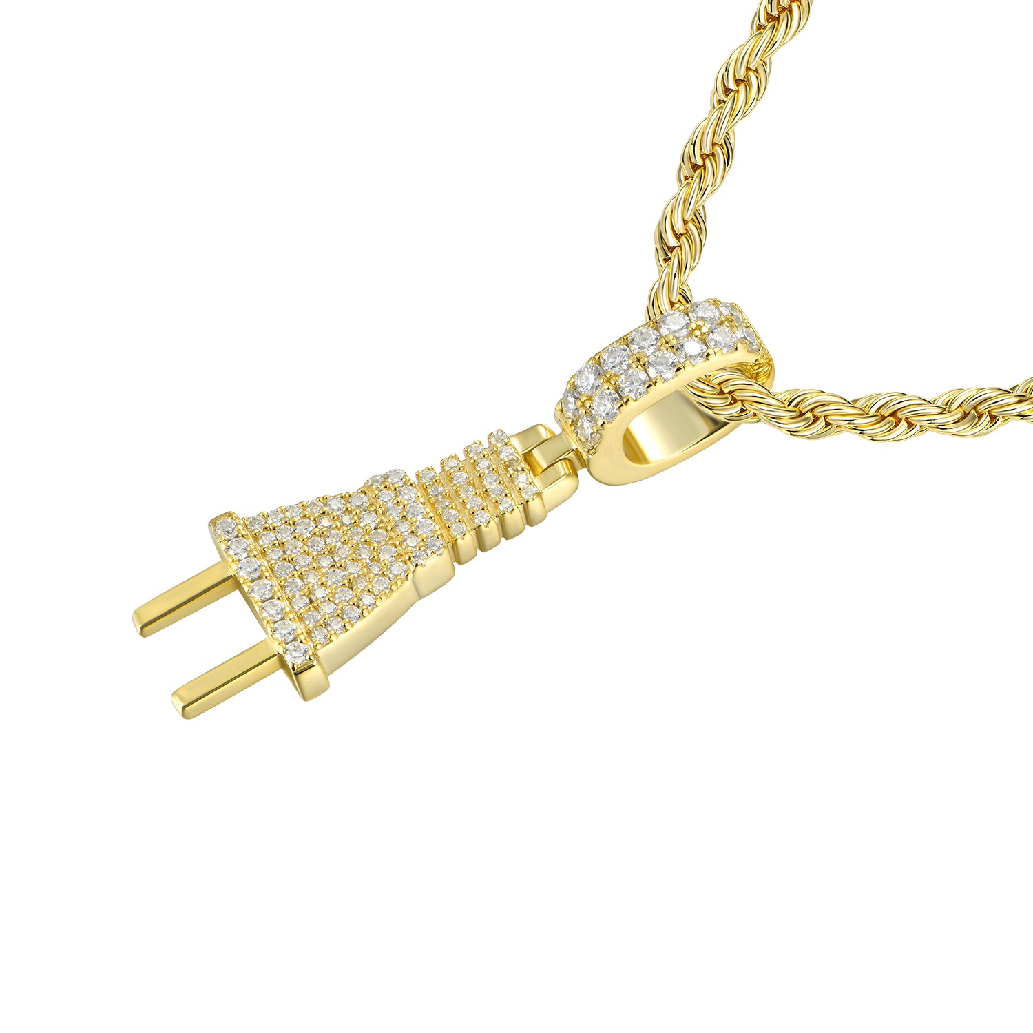 Moissanite Plug Pendant