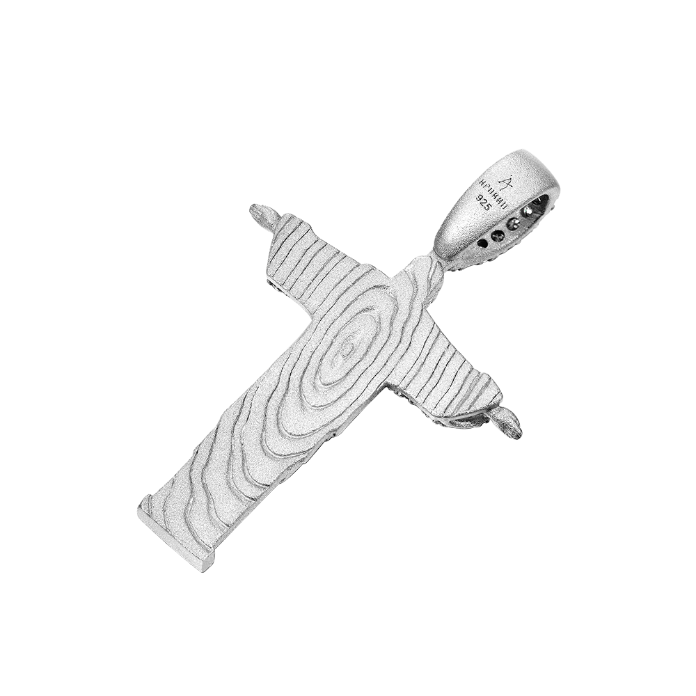 Moissanite Cristo Redentor Pendant - Micro