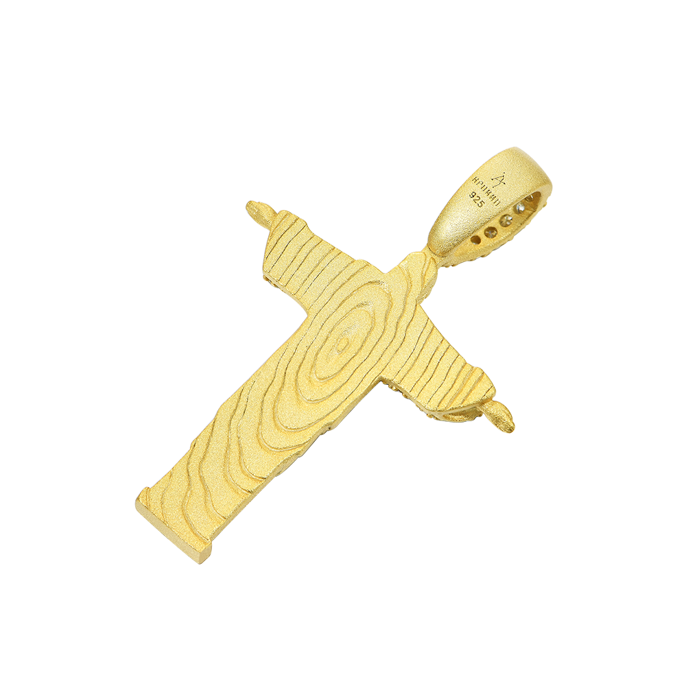 Moissanite Cristo Redentor Pendant - Micro
