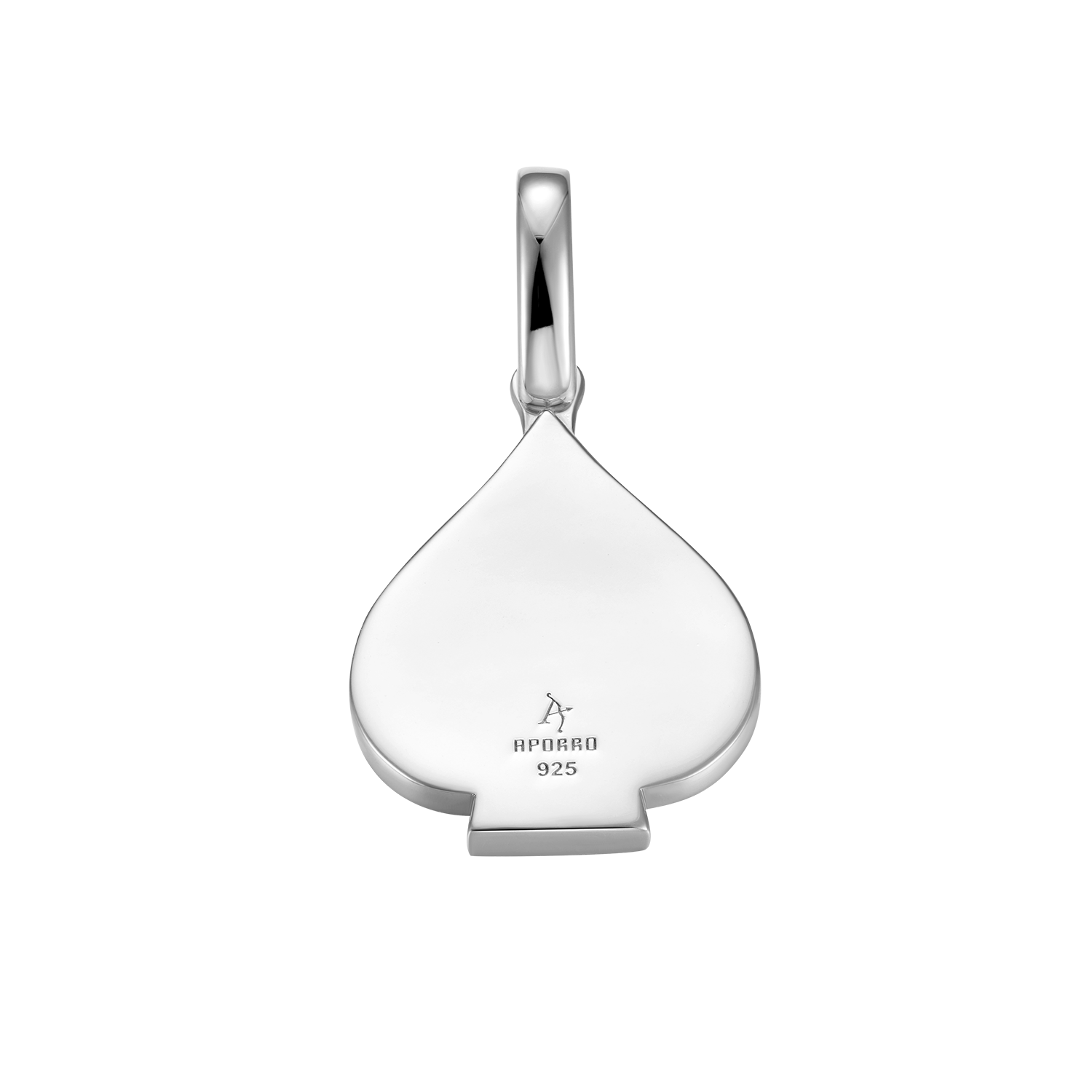 Moissanite Emerald Cut Spade Pendant