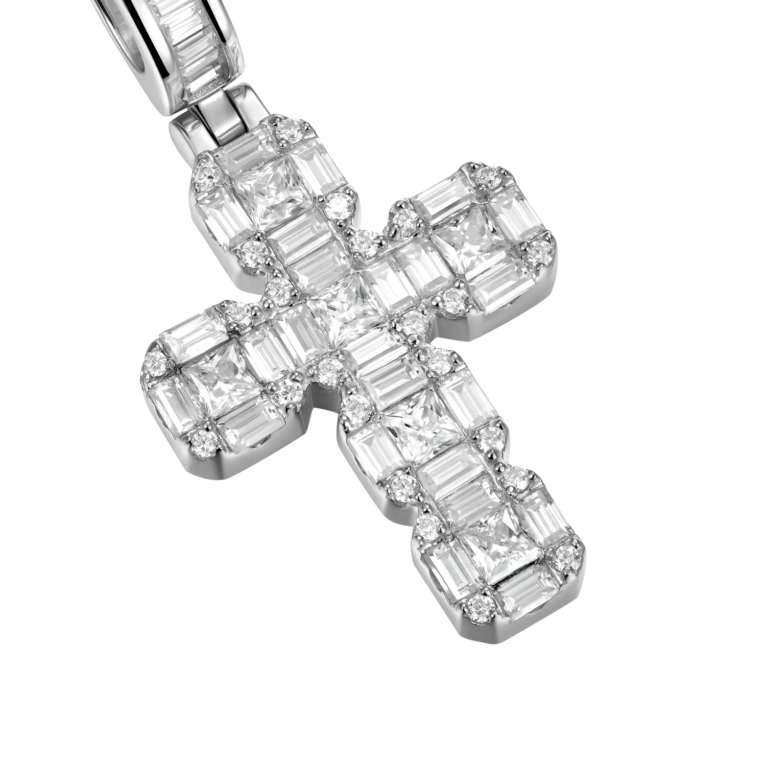 Women's Cluster Cross Pendant