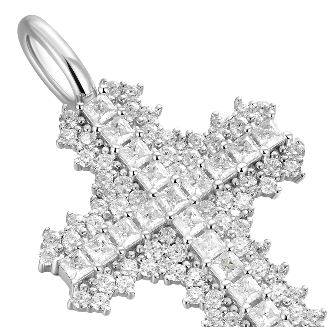 Women's Flooded Cross Pendant