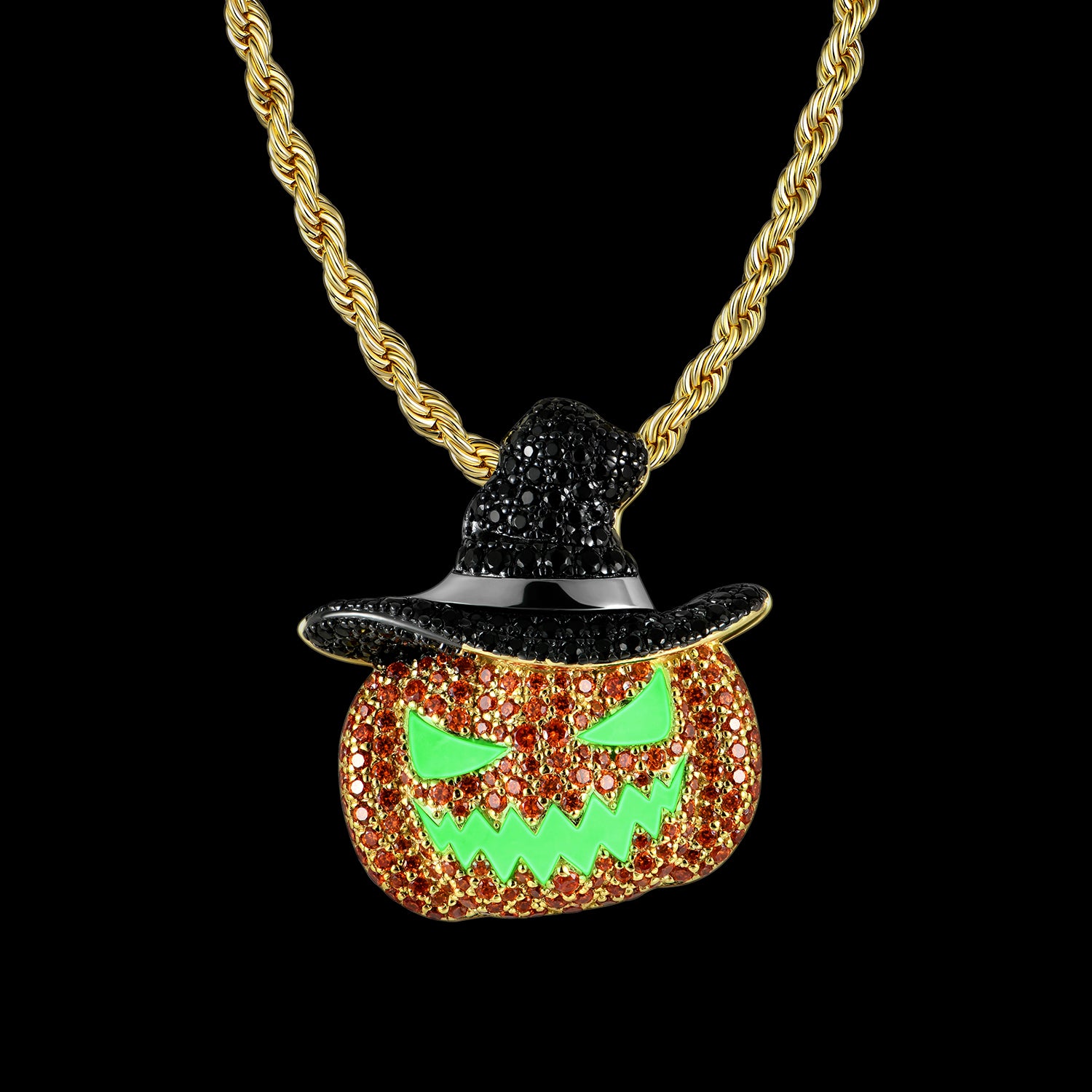 Jack O'Lantern Glowing Pendant