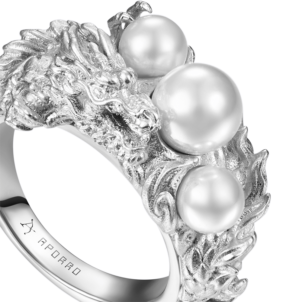 WONG Dragon Pearl Ring