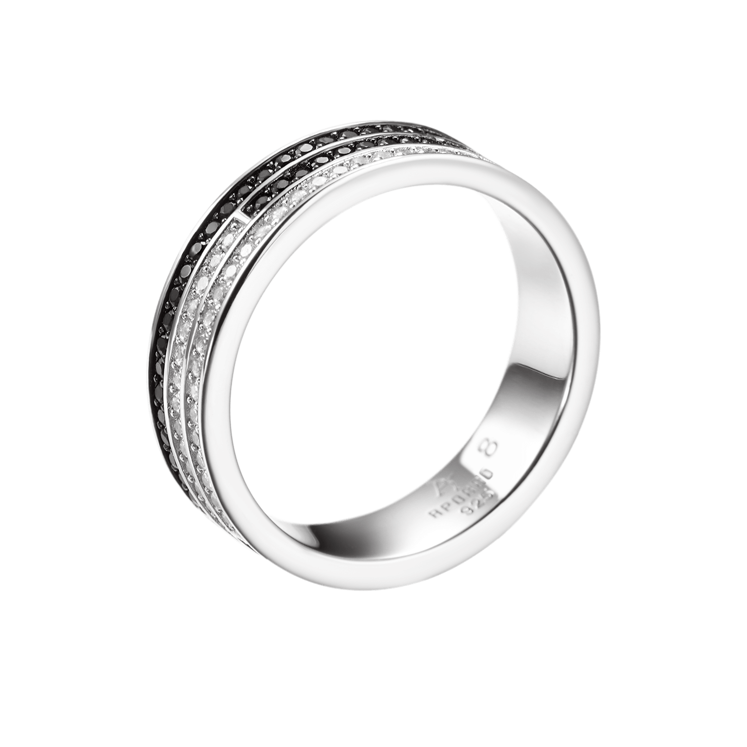 Balance Ring - 3 Rows Gems