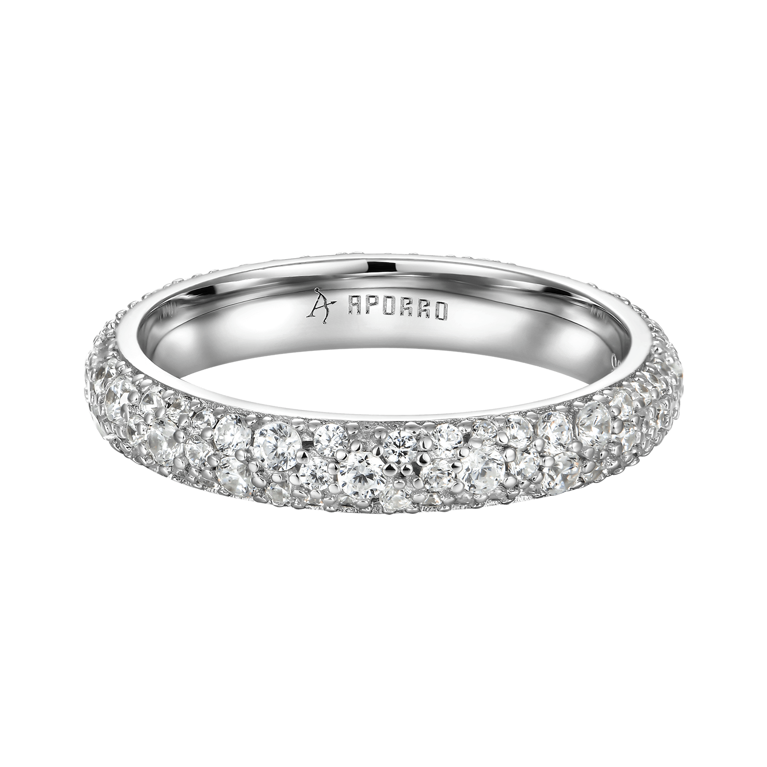 Round Pave Band Ring