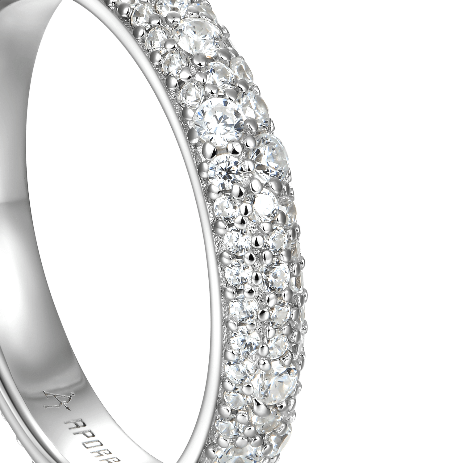 Round Pave Band Ring