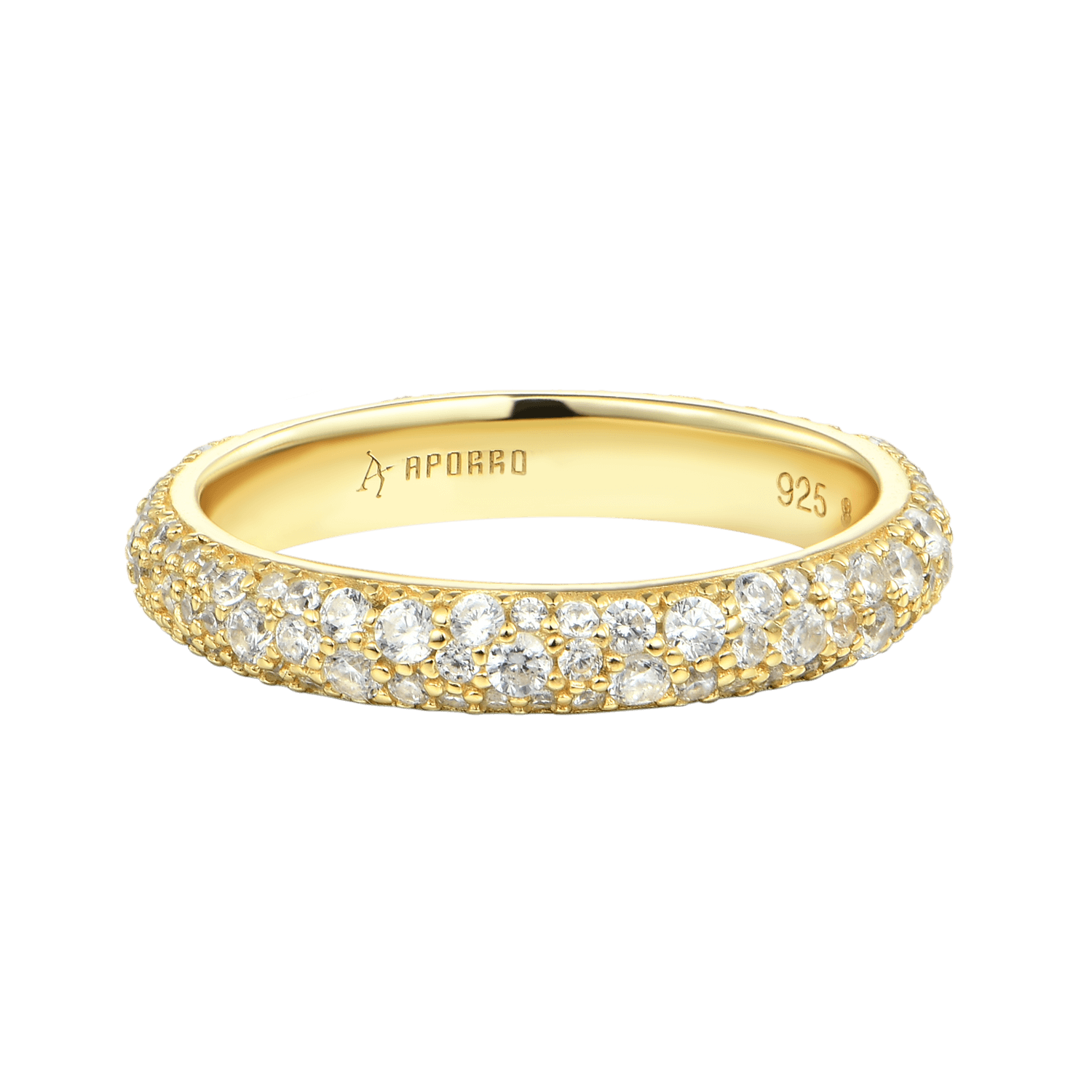Round Pave Band Ring