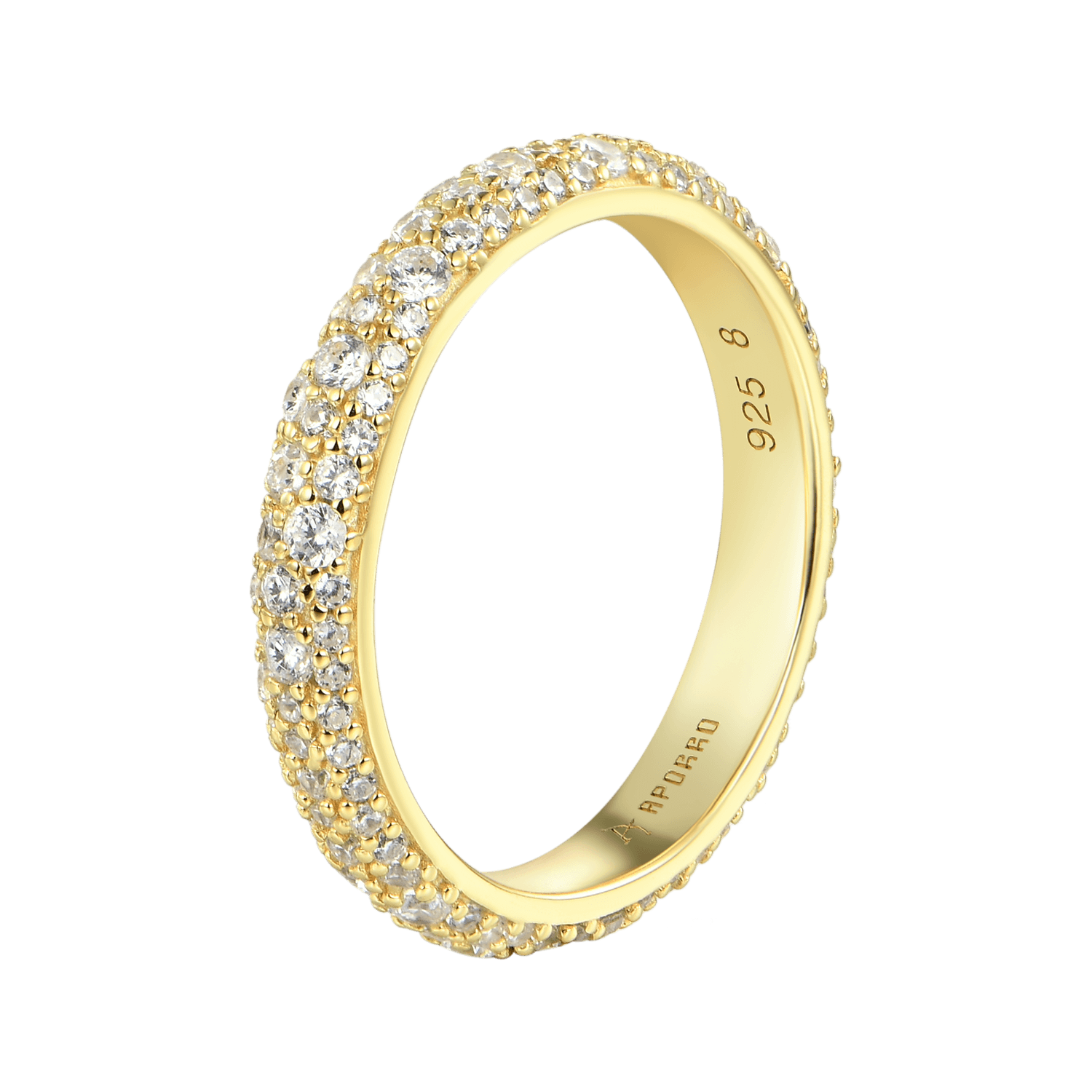 Round Pave Band Ring