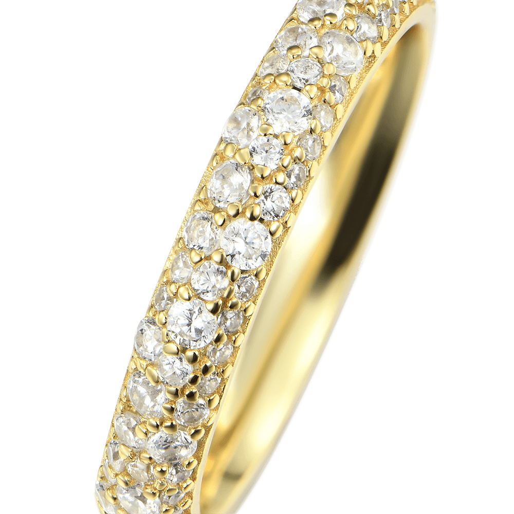 Round Pave Band Ring