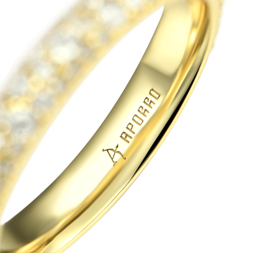 Round Pave Band Ring