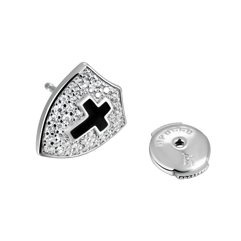 Knight Shield Stud Earring - APORRO