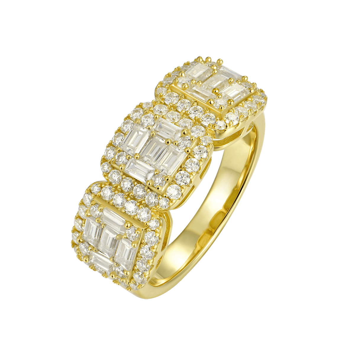 Tri-Halo Ring - 9.5mm