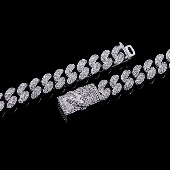 12mm Aporro New Box Clasp Cuban Link Chain