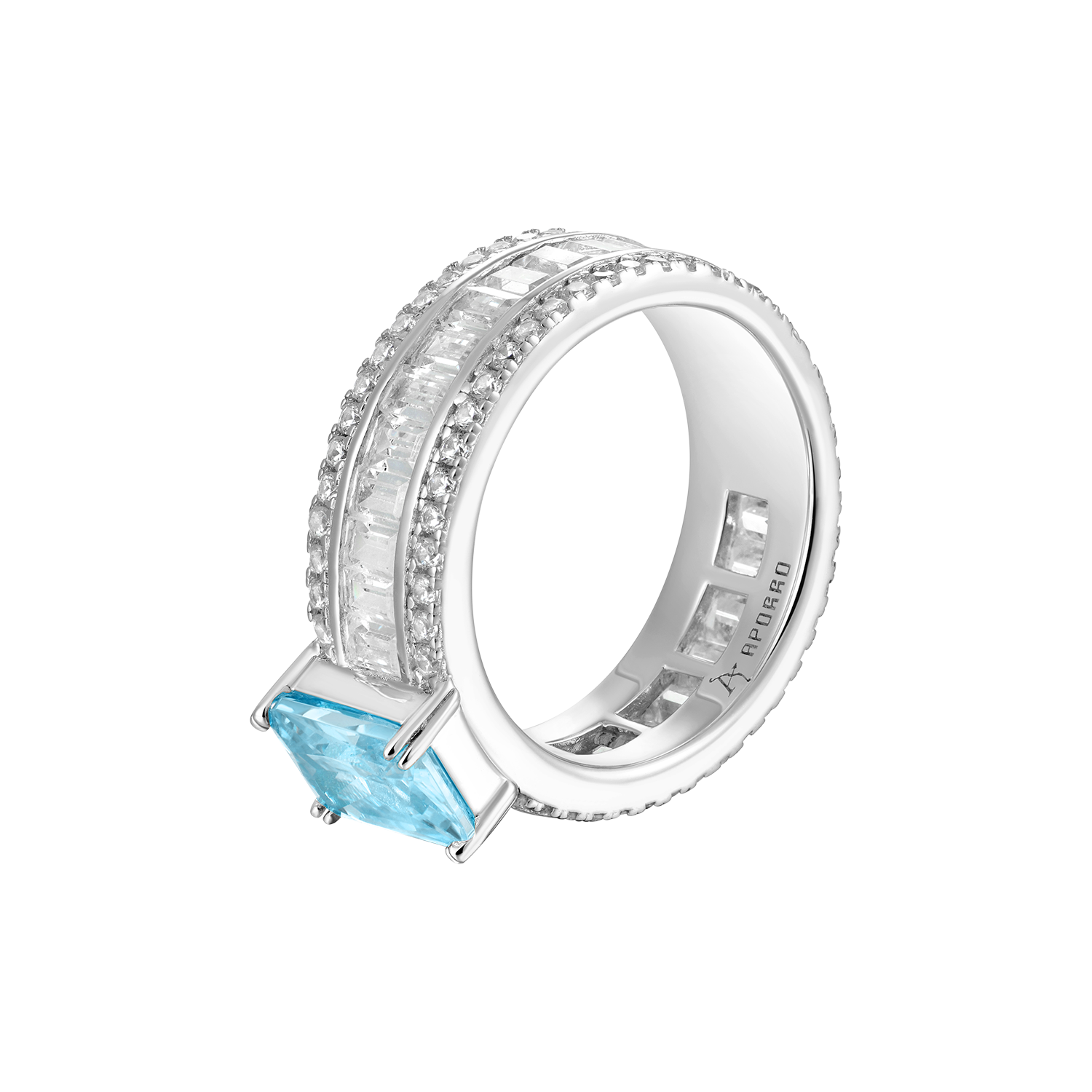 Custom Emerald Cut Band Ring