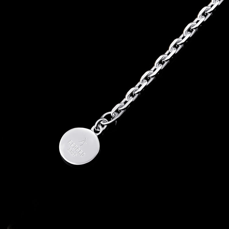 3mm White Gold Cable Chain in 925 Sterling Silver Gift Set - APORRO