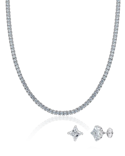 Sweet Edge Iced Chain & Earring Set