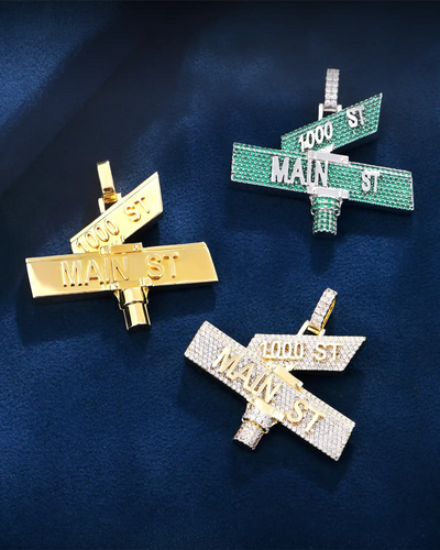 Custom Plain Street Sign Pendant