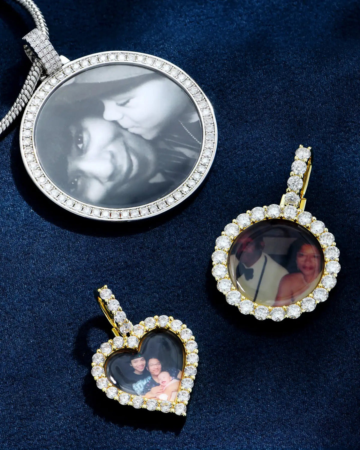 Micro Custom Round Photo Pendant
