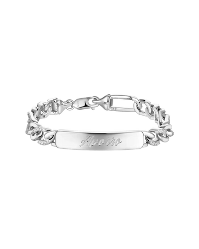 Moissanite Plain Mix Iced Custom Figaro Bracelet