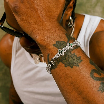 Moissanite Luminous Clover Bracelet