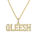Custom Moissanite Bosox Font Pendant