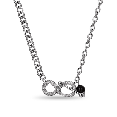 Infinity Adjustable Snake Necklace - 8mm