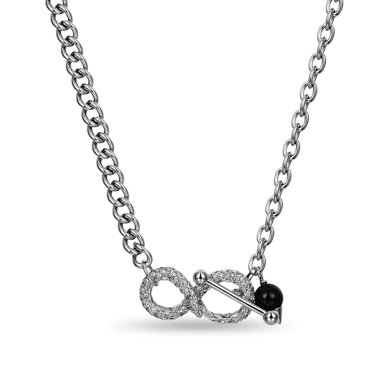 Infinity Adjustable Snake Necklace - Gold & Silver Chain For Men & Women - APORRO