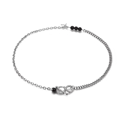 Infinity Adjustable Snake Necklace - 8mm