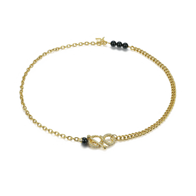 Infinity Adjustable Snake Necklace - 8mm
