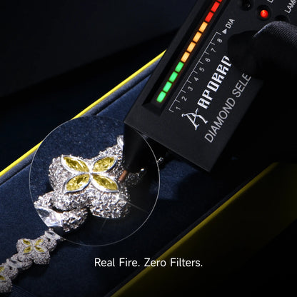 Moissanite Luminous Clover Bracelet - Yellow Diamond