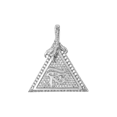 Moissanite Eye of Horus Micro Pendant