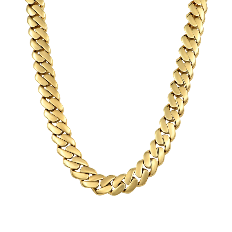 12mm Custom Solid Miami Cuban Chain