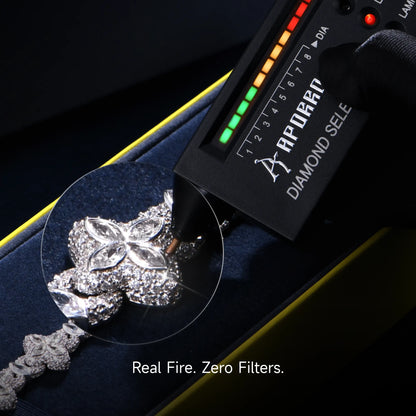 Moissanite Luminous Clover Bracelet - White Diamond