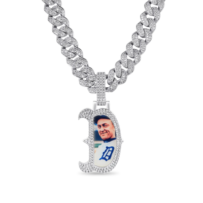 Custom Bosox Letter Photo Pendant