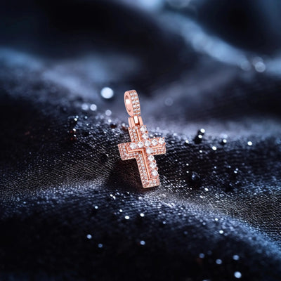 Brilliance Layered Cross Pendant - Small