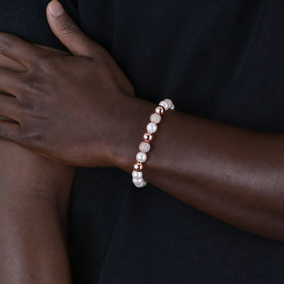 Trove Orbit Pearl Bracelet - 8mm