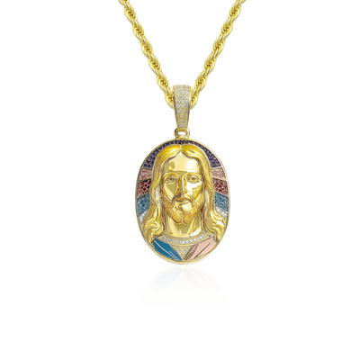 Radiant Icon Jesus Pendant - 38mm