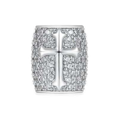 Iced Cross Hair Beads