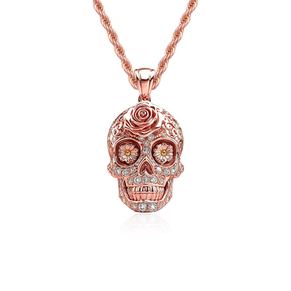 Calavera Luminous Pendant - Rose Gold
