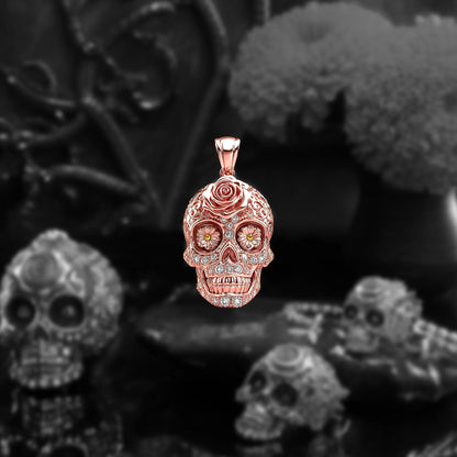 Calavera Luminous Pendant - Rose Gold
