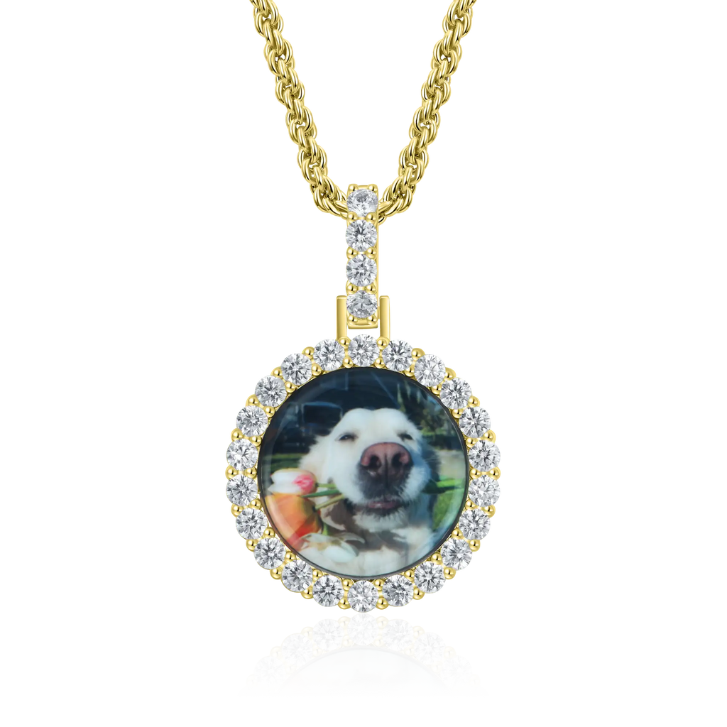 Custom Round Photo Pendant Fashion Jewelry APORRO
